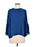 Violet & Claire 100% Polyester Blue 3/4 Sleeve Blouse Size M - photo 1