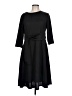 Unbranded Solid Black Casual Dress Size L (estimated) - photo 1