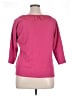 Rafaella 100% Cotton Pink 3/4 Sleeve Top Size 1X - photo 2