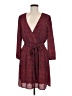 DR2 100% Polyester Print Red Casual Dress Size M - photo 1