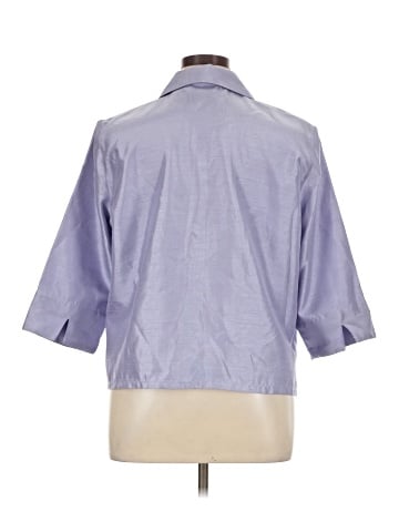 Draper's & Damon's 3/4 Sleeve Button-Down Shirt (view 2)