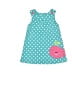 Carter's 100% Cotton Polka Dots Teal Dress 12-18 MO / 18 MO - photo 1