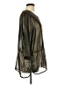 Signature Studio 100% Polyester Metallic Black 3/4 Sleeve Blouse Size L - photo 4