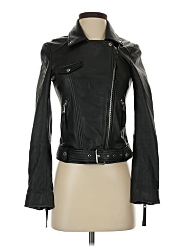 Trafaluc by Zara Leather Jacket (view 1)