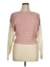 Full Circle Trends With Love 100% Acrylic Color Block Pink Pullover Sweater Size XL - photo 1
