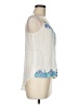 Love Stitch 100% Rayon White Sleeveless Blouse Size M - photo 4
