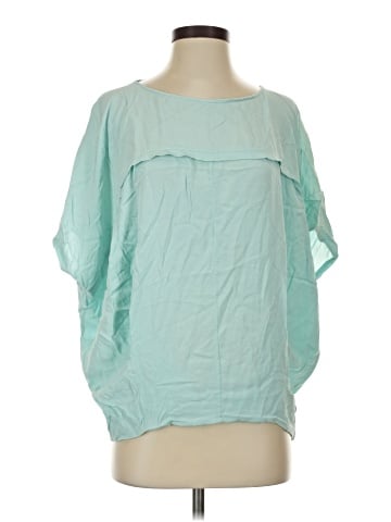 Diane von Furstenberg Short Sleeve Silk Top (view 1)