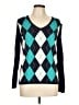 Tommy Hilfiger Argyle Teal Pullover Sweater Size L - photo 1