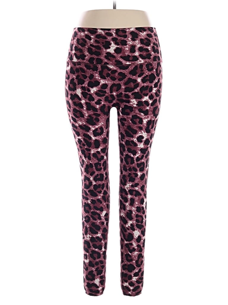 Pre-owned Zenana Leggings In Pink