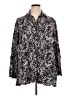 Comfy U.S.A. 100% Polyester Paisley Black Long Sleeve Blouse Size XL - photo 1