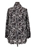 Comfy U.S.A. 100% Polyester Paisley Black Long Sleeve Blouse Size XL - photo 2