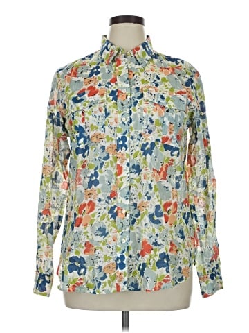 Lauren by Ralph Lauren Long Sleeve Button-Down Shirt (view 1)