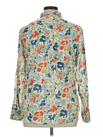 Lauren by Ralph Lauren Long Sleeve Button-Down Shirt (view 2)