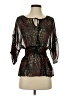 Fei Black 3/4 Sleeve Blouse Size S - photo 1