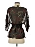 Fei Black 3/4 Sleeve Blouse Size S - photo 2