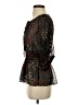 Fei Black 3/4 Sleeve Blouse Size S - photo 5