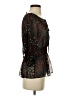 Fei Black 3/4 Sleeve Blouse Size S - photo 4