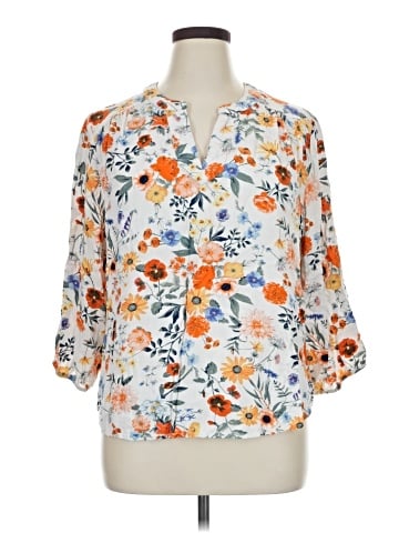 St. John's Bay 3/4 Sleeve Blouse (view 1)