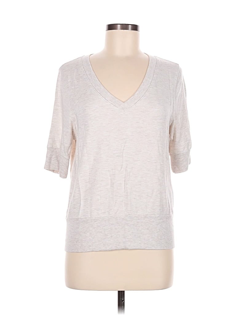 Pre-owned Athleta Sweatshirt In Silver