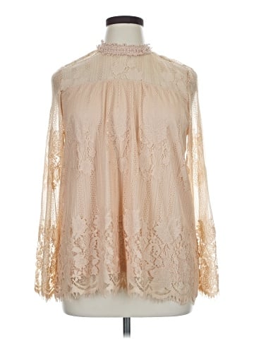 Ultra Pink Long Sleeve Blouse (view 1)
