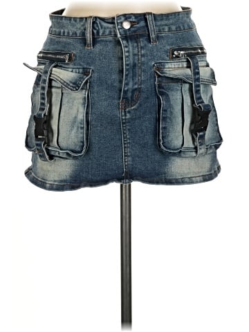 Fashion Nova Denim Skirt (view 1)