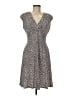 Chaps Animal Print Gray Casual Dress Size M - photo 1