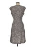 Chaps Animal Print Gray Casual Dress Size M - photo 2