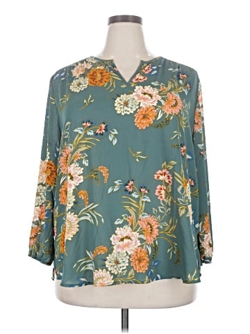 Monday Fun 3/4 Sleeve Blouse (view 1)