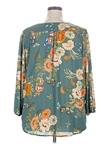 Monday Fun 3/4 Sleeve Blouse (view 2)