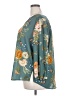 Monday Fun 100% Polyester Floral Teal 3/4 Sleeve Blouse Size 2X - photo 5