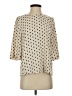 DKNYC 100% Polyester Polka Dots Ivory 3/4 Sleeve Blouse Size S - photo 1