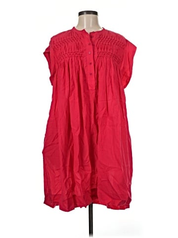 Madewell Embroidered Pleated Mini Dress (view 1)