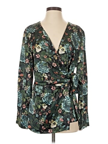 Badgley Mischka Long Sleeve Blouse (view 1)