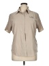 Columbia 100% Polyester Tan Short Sleeve Blouse Size XL - photo 1