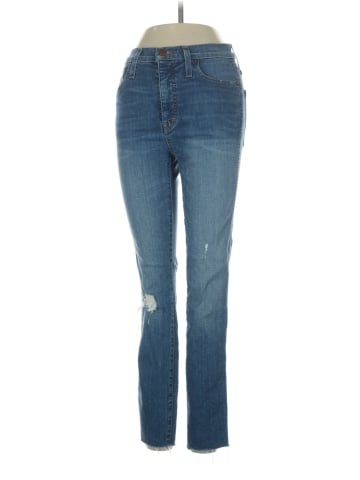 Madewell 10" High-Rise Skinny Jeans: Drop Step-Hem Edition (view 1)