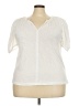 Ann Taylor LOFT Ivory Short Sleeve Top Size XXL - photo 1