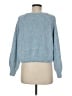 Unbranded 100% Polyester Solid Blue Pullover Sweater Size M - photo 2