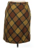 J.Crew 100% Wool Argyle Brown Wool Skirt Size 8 - photo 2
