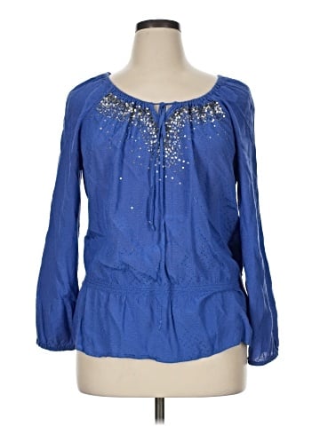 Charter Club Long Sleeve Blouse (view 1)