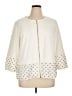 Travelers by Chico's 100% Polyester Polka Dots Ivory Jacket Size XL (3) - photo 1