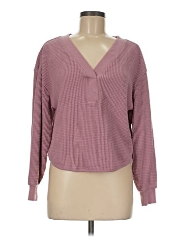 Madewell Brushed Waffle V-Neck Tee (view 1)