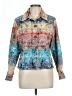 Coldwater Creek Print Blue Jacket Size L (petite) - photo 1