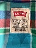 Levi's 100% Cotton Plaid Blue Short Sleeve Button-Down Shirt Size 8 - 10 - photo 3