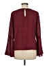 1.State 100% Polyester Burgundy Long Sleeve Blouse Size M - photo 2