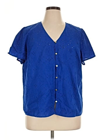 Liz Claiborne Short Sleeve Blouse (view 1)