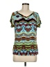 Travelsmith Teal Short Sleeve Blouse Size M - photo 1