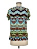 Travelsmith Teal Short Sleeve Blouse Size M - photo 2