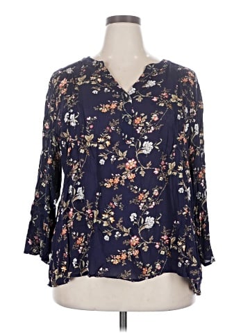 Monday Fun 3/4 Sleeve Blouse (view 1)
