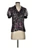 Elle 100% Polyester Black Short Sleeve Blouse Size XS - photo 1