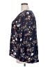 Monday Fun 100% Rayon Floral Blue 3/4 Sleeve Blouse Size 2X - photo 5